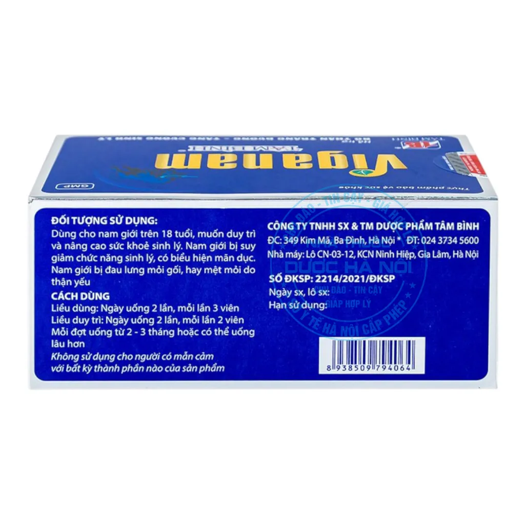 Viên uống Viganam Tâm Bình