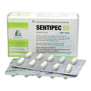 Thuốc Sentipec 50 điều trị các rối loạn lo âu, căng thẳng, stress (1 Hộp x 50 viên)