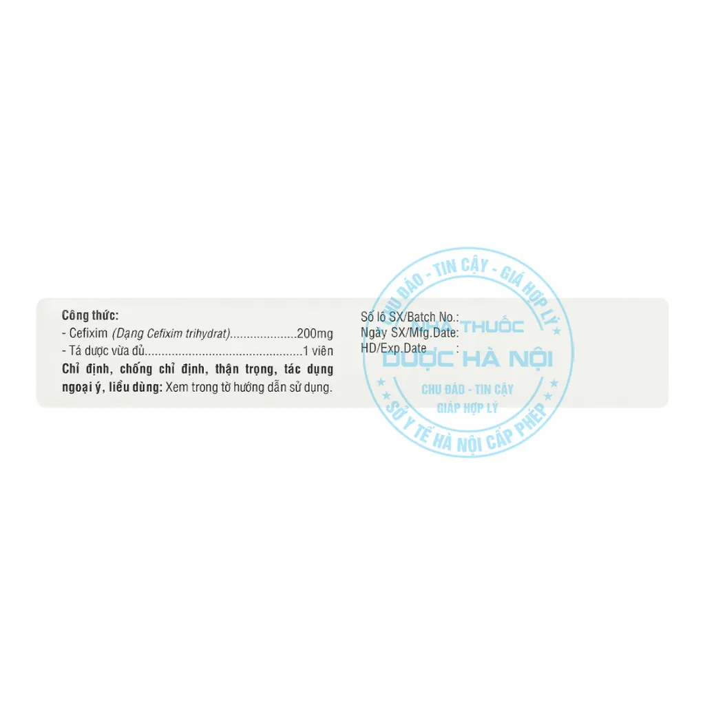 Thuốc Cefixim 200 VPC