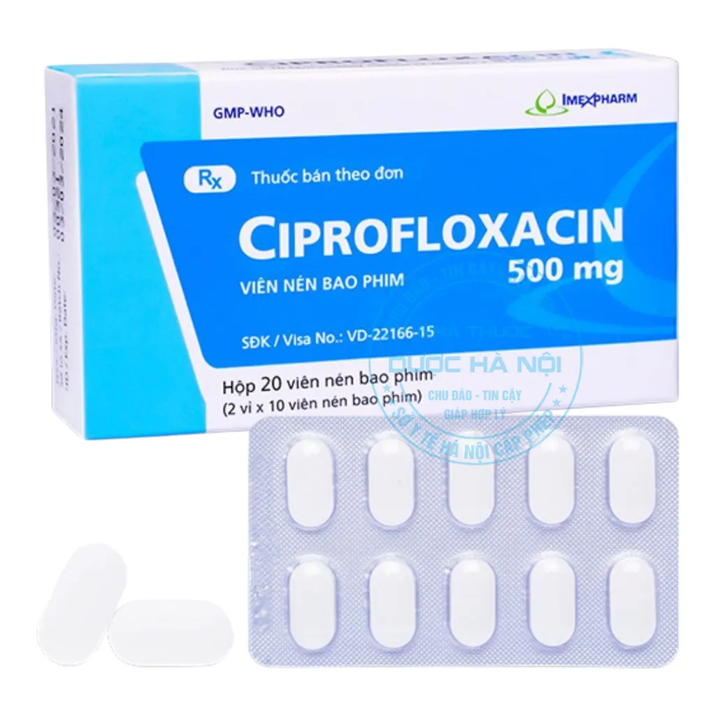 Thuốc Ciprofloxacin 500mg Imexpharm