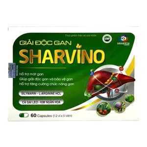 Viên uống Giải Độc Gan Sharvino hỗ trợ chức năng gan, tiêu độc và bảo vệ cơ thể (Hộp 12vỉ x5viên)