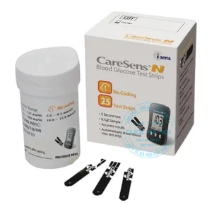 Que thử đường huyết CareSens N kiểm tra đường huyết thường xuyên ( lọ 25 que )