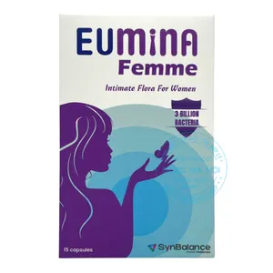 Viên đặt Eumina Femme giúp duy trì cân bằng hệ vi sinh âm đạo, phòng ngừa viêm nhiễm (Hộp 15viên)