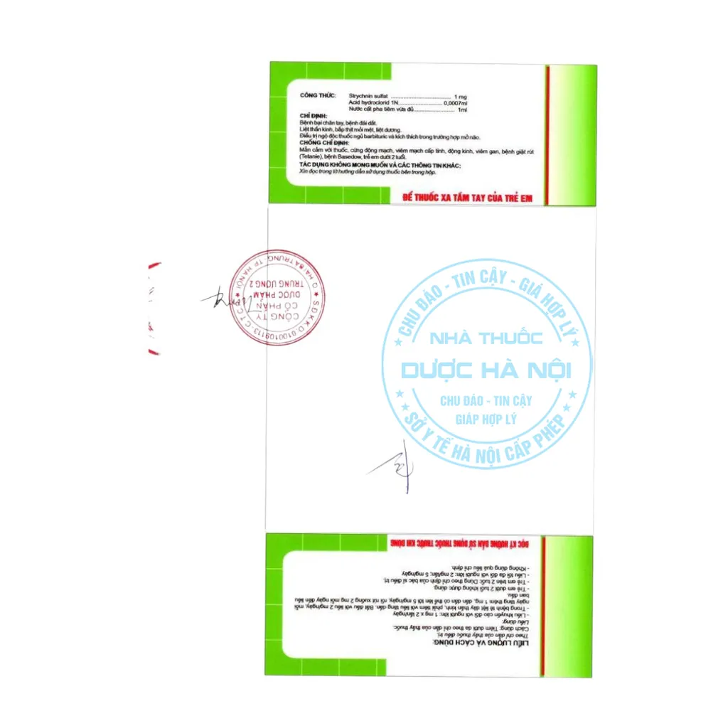 Thuốc Strychnin Sulfat 1mg/1ml Dopharma