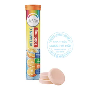Sủi Dr. Vitt Vitamin C 1000 mg nâng cao đề kháng, làm đẹp da, hỗ trợ phục hồi sức khỏe (Tupe 10viên)