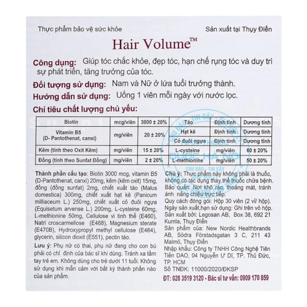 Viên uống Hair Volume
