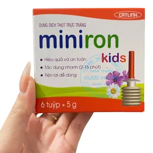 Dung dịch Miniron Kids an toàn, hiệu quả và tiện lợi cho bé bị táo bón (Hộp 6 ống)