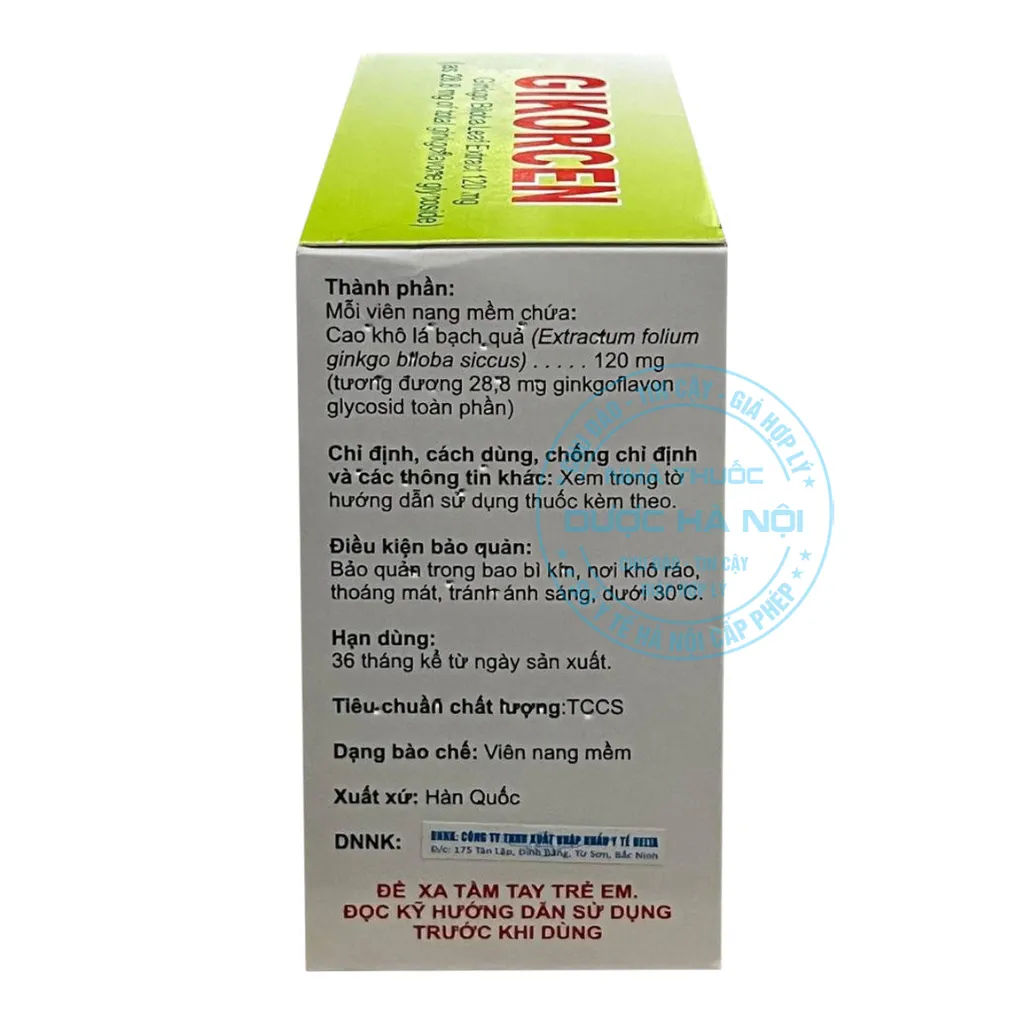 Thuốc Gikorcen 120mg