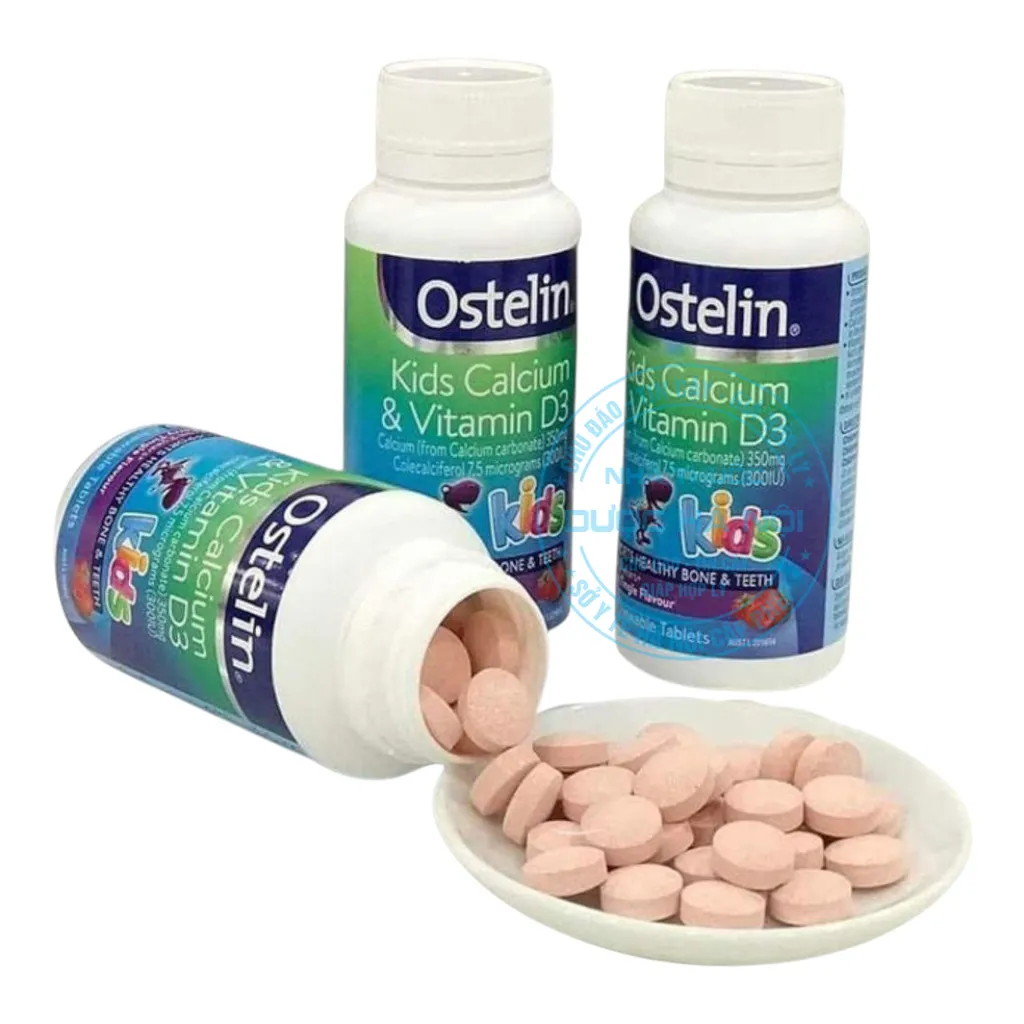 Viên uống Ostelin Kids Milk Calcium & Vitamin D3