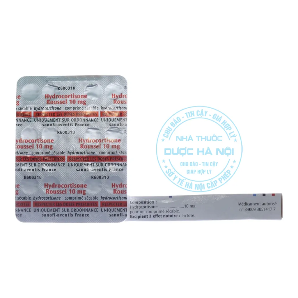 Thuốc Hydrocortisone Roussel 10mg