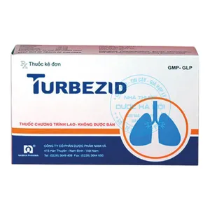 Thuốc Turbezid điều trị bệnh lao nhờ sự phối hợp tối ưu của các hoạt chất mạnh ( hộp 3 vỉ x 12 viên )