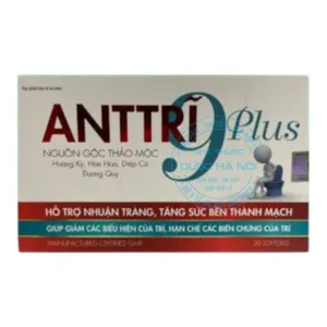 Viên uống Antri 9 Plus an toàn, hiệu quả dành cho những ai bị bệnh trĩ ( hộp 30 viên )