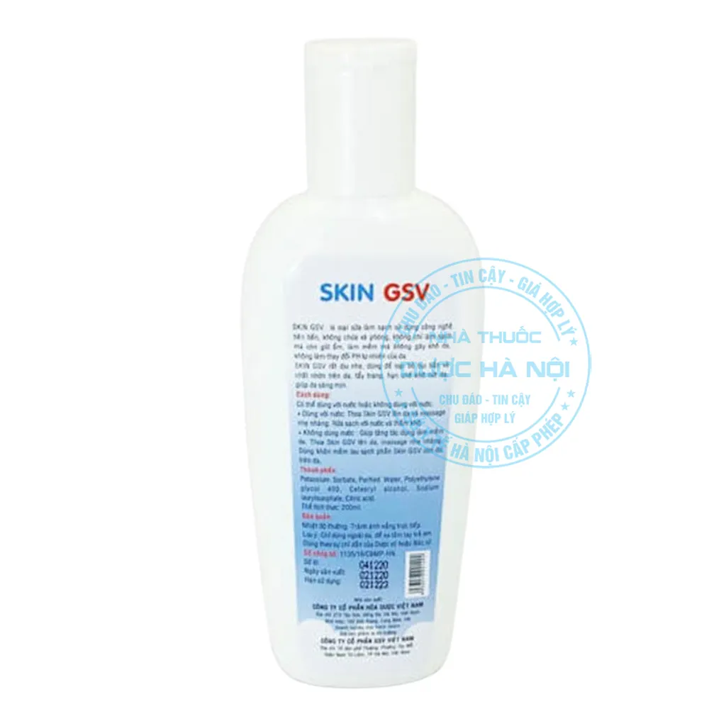 Sữa rửa mặt Skin GSV