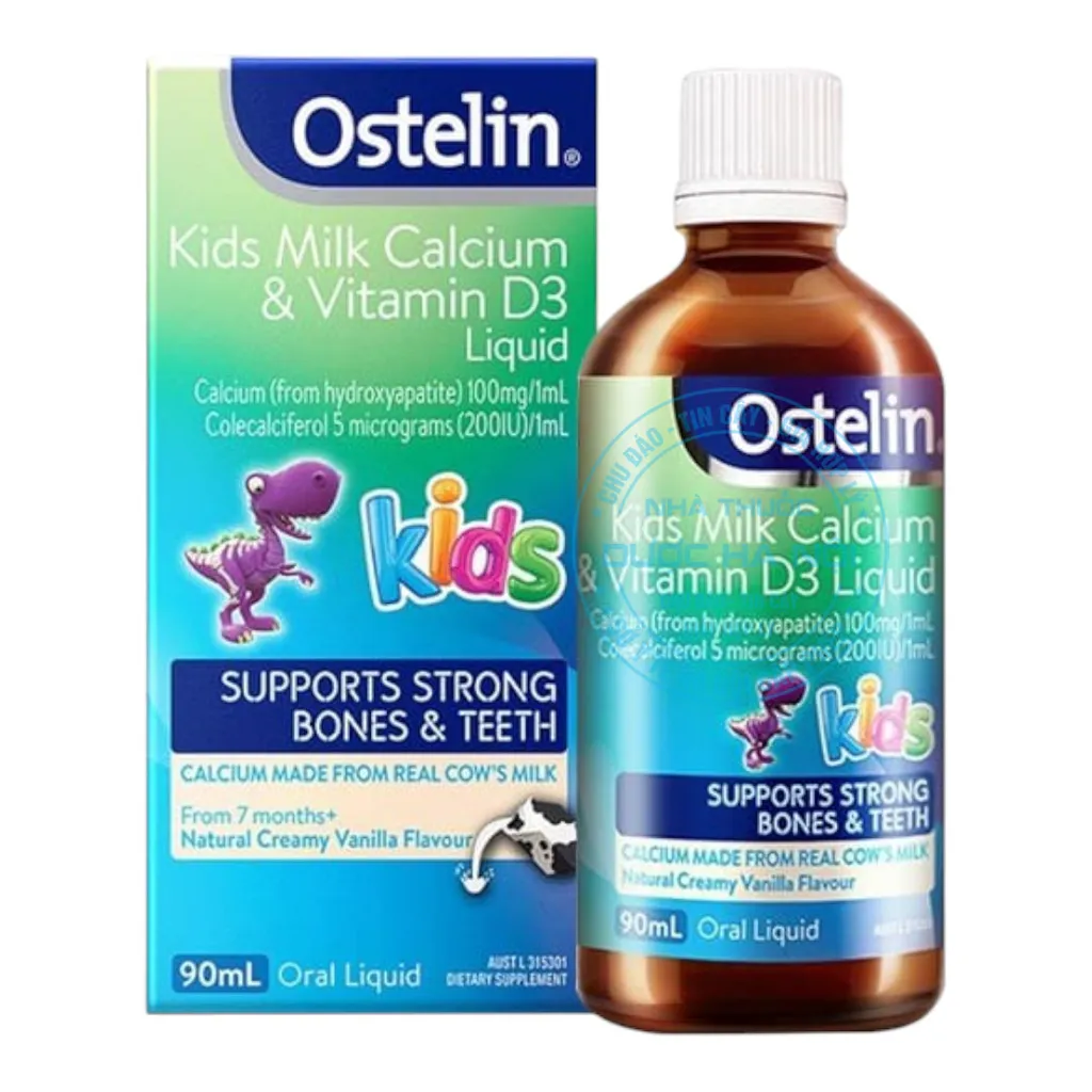 Viên uống Ostelin Kids Milk Calcium & Vitamin D3