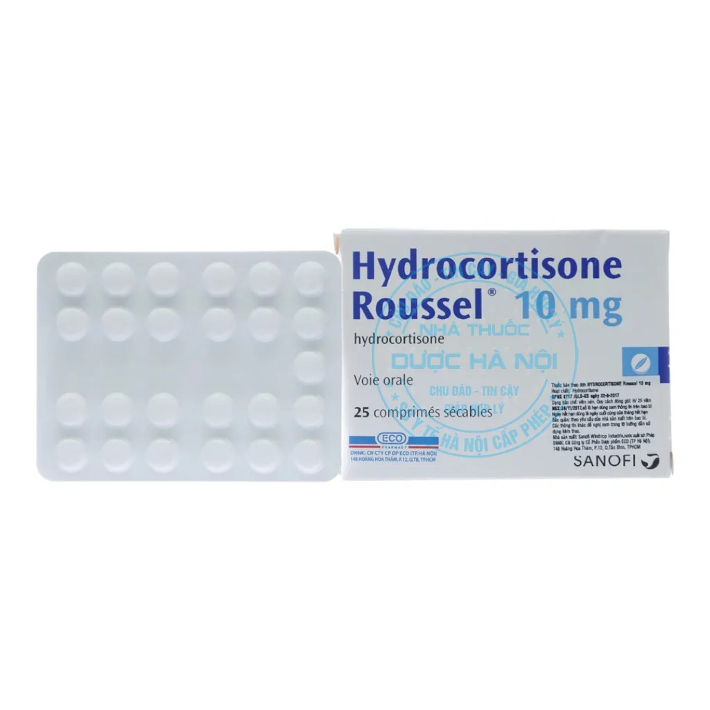 Thuốc Hydrocortisone Roussel 10mg