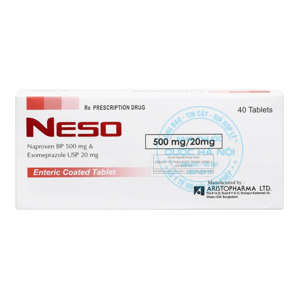 Thuốc Neso 500mg/20mg