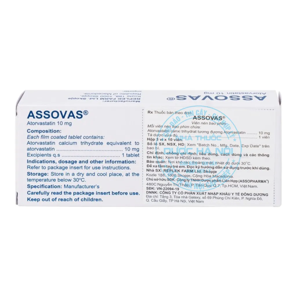 Thuốc Assovas 10mg