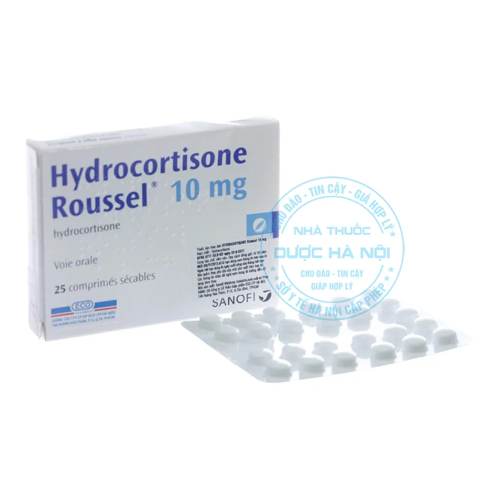 Thuốc Hydrocortisone Roussel 10mg