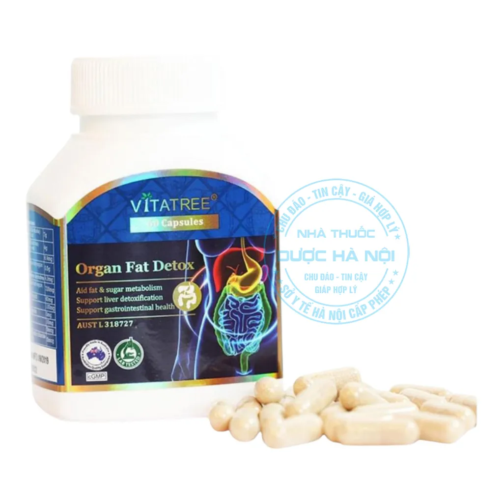 Viên uống Vitatree Organ Fat Detox