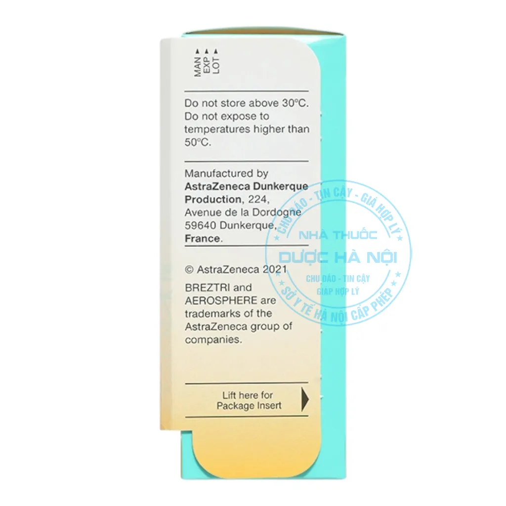 Thuốc hít Breztri 160/7.2/5mcg