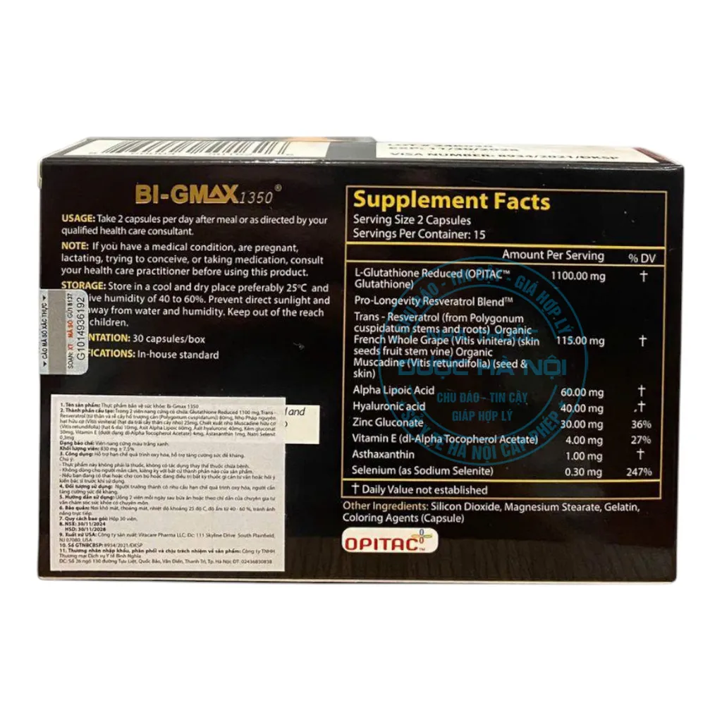 Viên uống Bi Gmax 1350