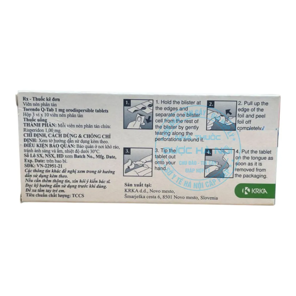 Thuốc Torendo Q-Tab 1mg