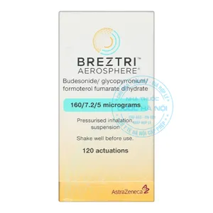 Thuốc hít Breztri 160/7.2/5mcg điều trị bệnh COPD (Lọ 120 liều xịt)