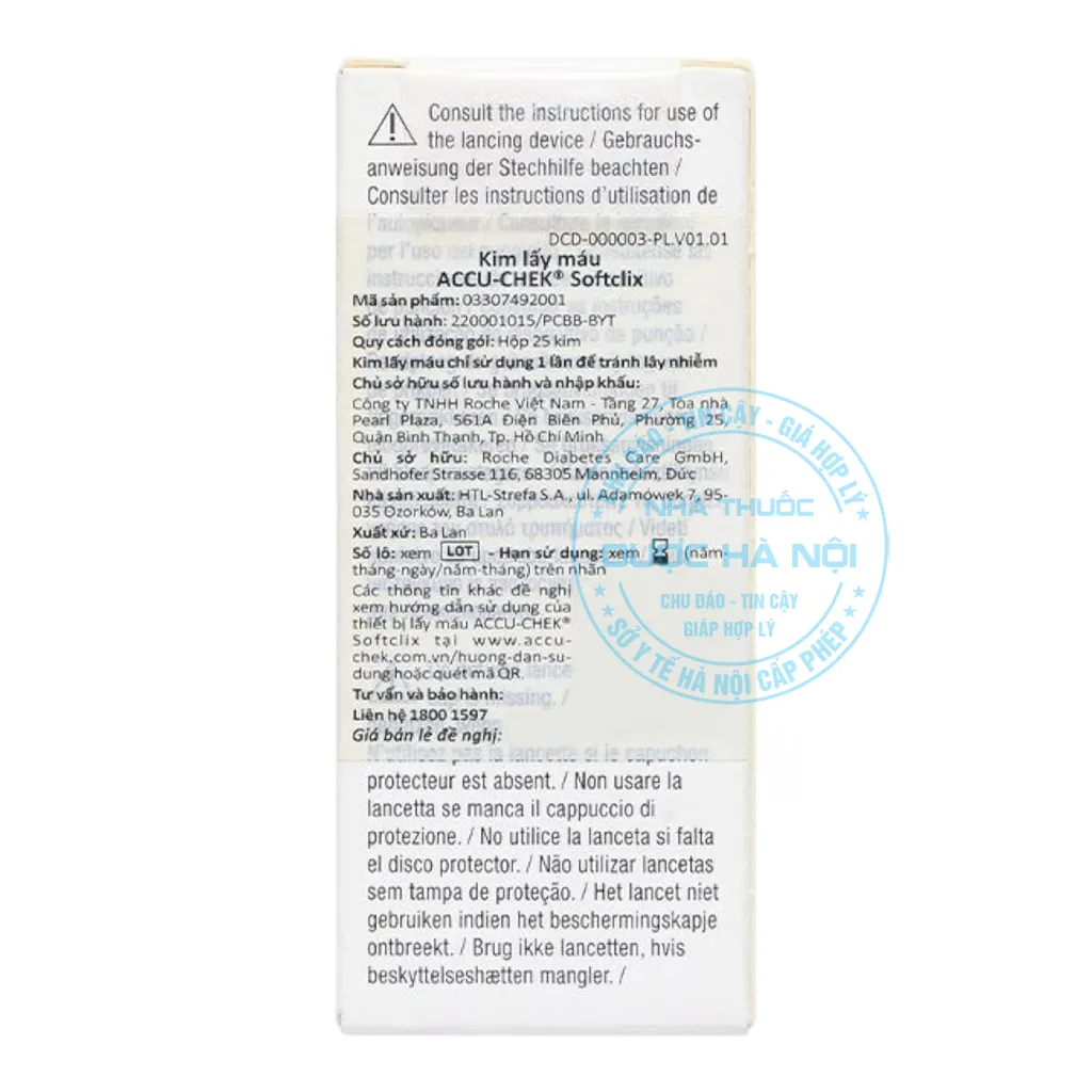Kim lấy máu Accu-Chek Softclix