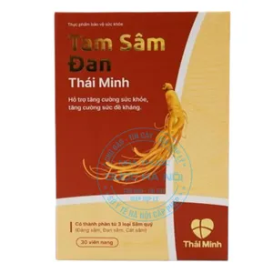 Viên uống Tam Sâm Đan tăng đề kháng giảm lão hoá ở người trung tuổi (Lọ 30viên)