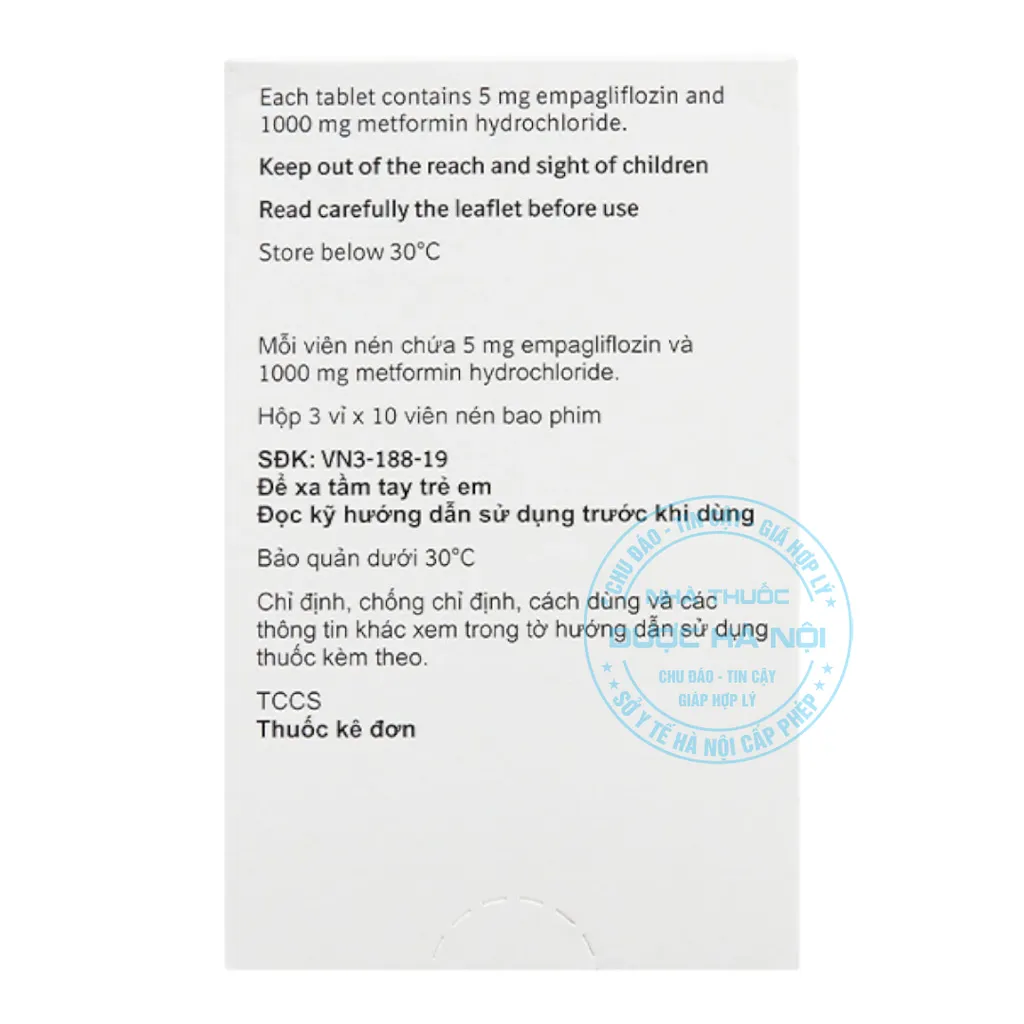 Thuốc Jardiance Duo 5mg/1000mg