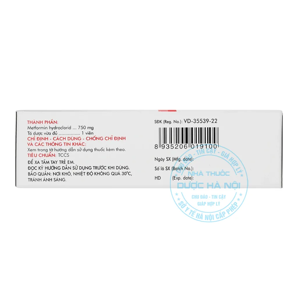 Thuốc Glumeform 750 XR