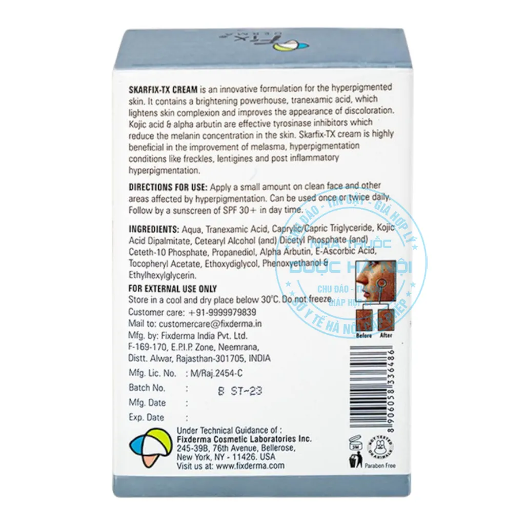 Kem giảm nám Fixderma Skarfix – TX Cream