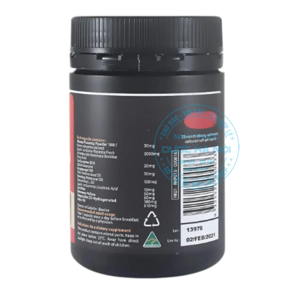 Viên uống Nhau Thai Cừu Đỏ Rebirth Red Placenta