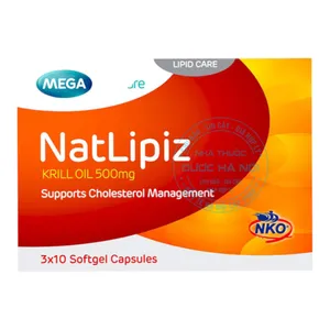 Viên uống Natlipiz hỗ trợ phòng ngừa và điều trị các bệnh lý tim mạch, viêm khớp, cải thiện trí nhớ ( hộp 30 viên )