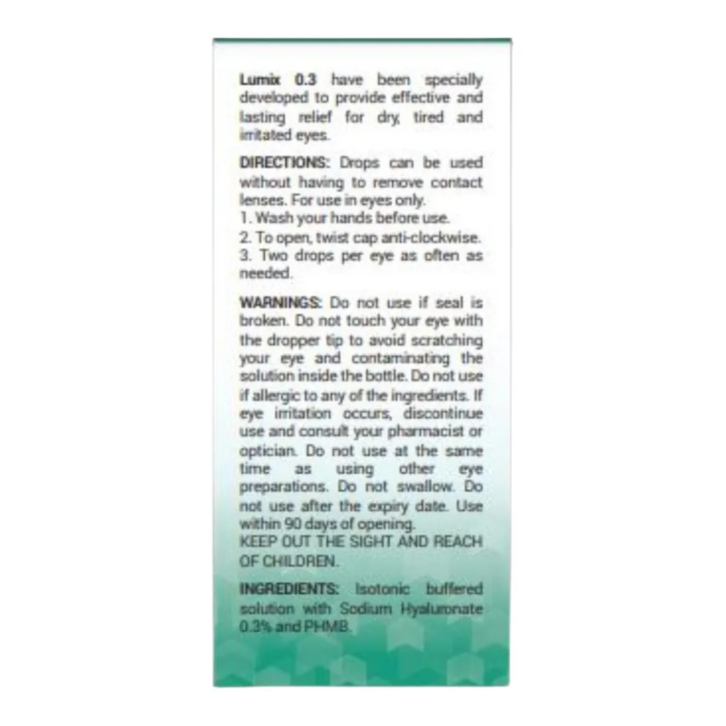Thuốc nhỏ mắt Lumix 0.3%