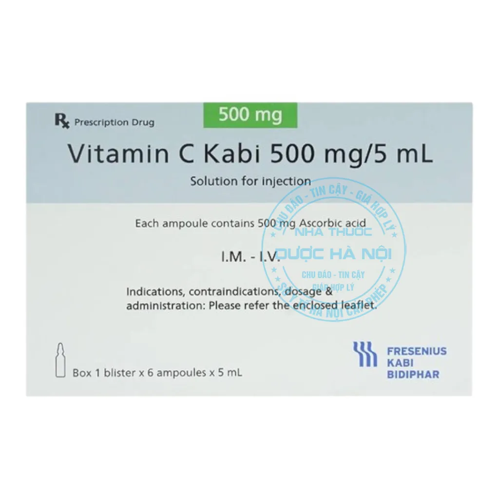 Thuốc Vitamin C Kabi 500mg/5ml