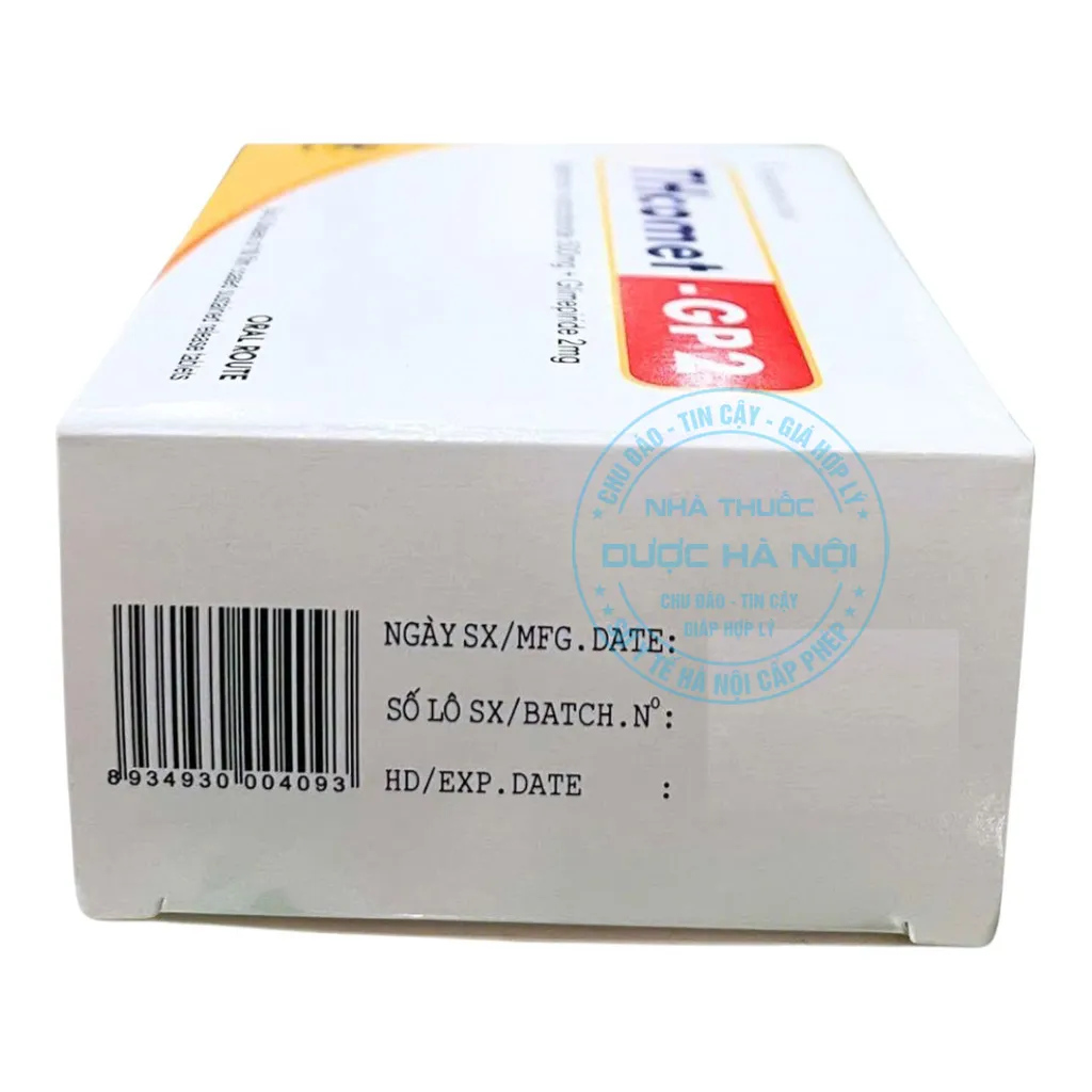 Viên uống THcomet-GP2 500mg/2mg