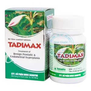 Thuốc Tadimax Danapha hỗ trợ điều trị các vấn đề về tuyến tiền liệt và tử cung