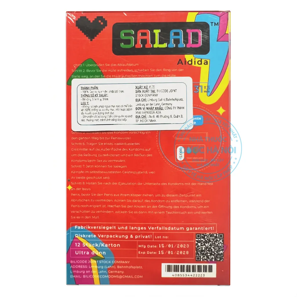 Bao cao su Salad Aidida Classic