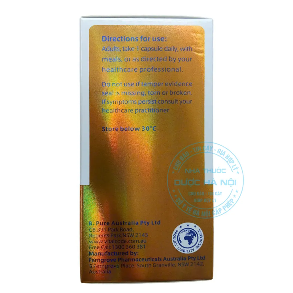 Viên uống Liver Detox Vital Code 38000mg