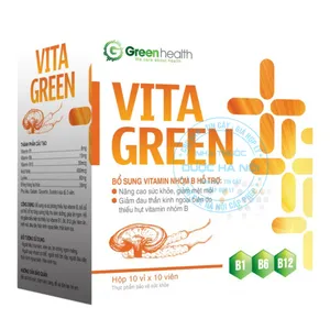 Viên uống Vita Green bổ sung vitamin hỗ trợ sức khỏe toàn diện  ( 10 vỉ x 10 Viên )
