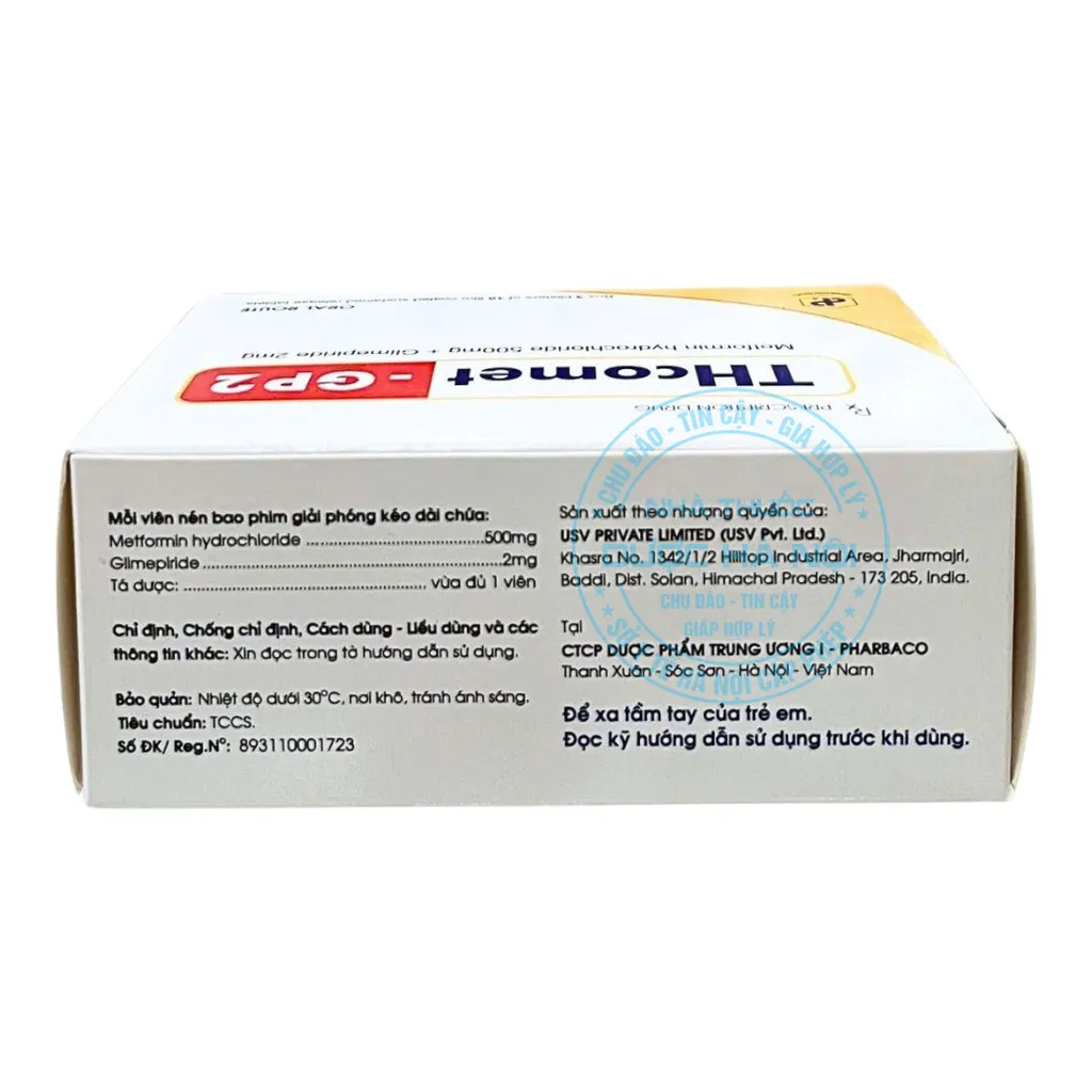 Viên uống THcomet-GP2 500mg/2mg