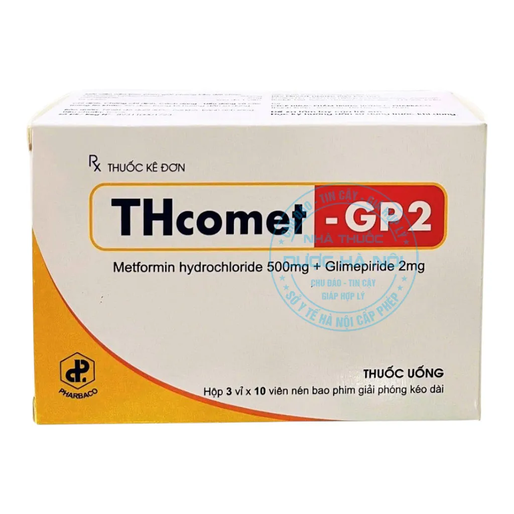 Thuốc THcomet-GP2 500mg/2mg là một lựa chọn tối ưu cho những bệnh nhân đái tháo đường tuýp 2 cần kiểm soát đường huyết hiệu quả và tiện lợi.