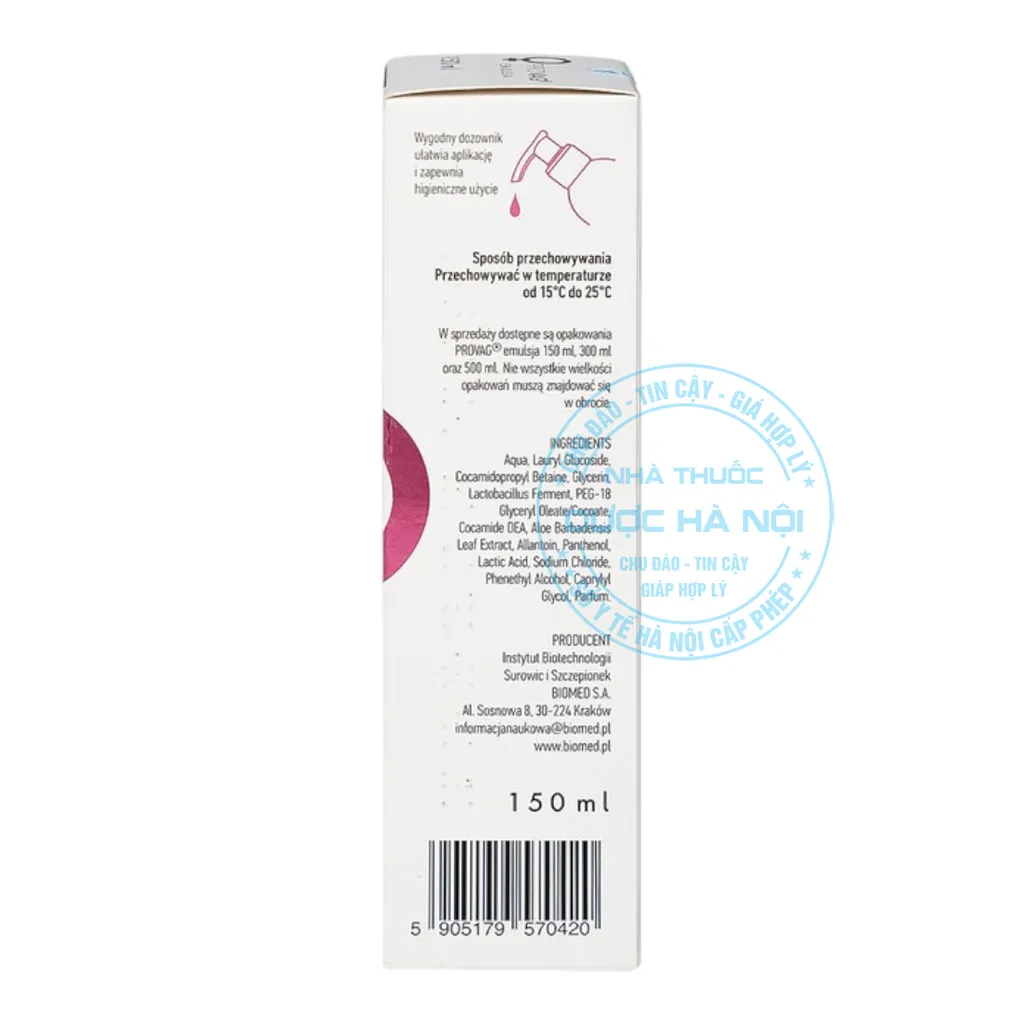 Dung dịch vệ sinh Provag