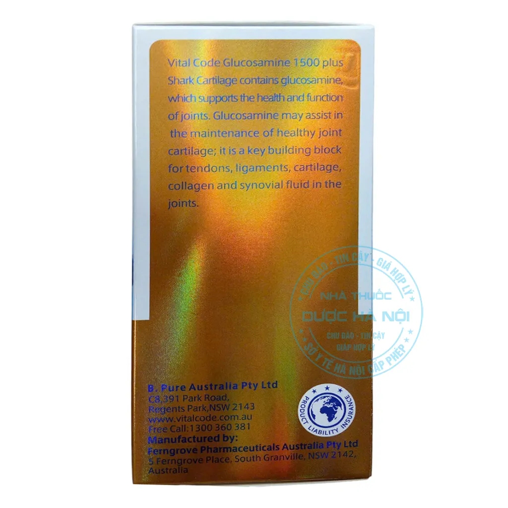 Viên uống Vitatree Glucosamine 1500 Plus Shark Cartilage