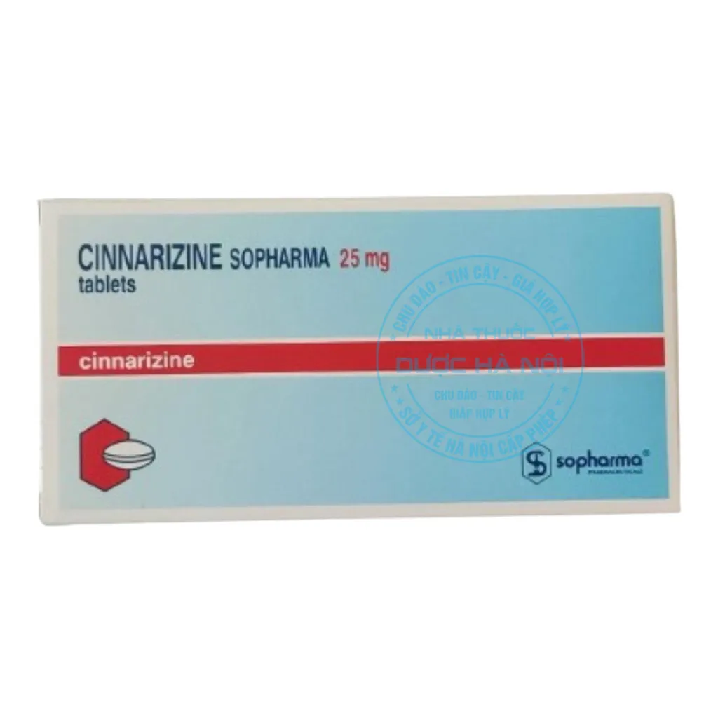 Thuốc Cinnarizine Sopharma 25mg
