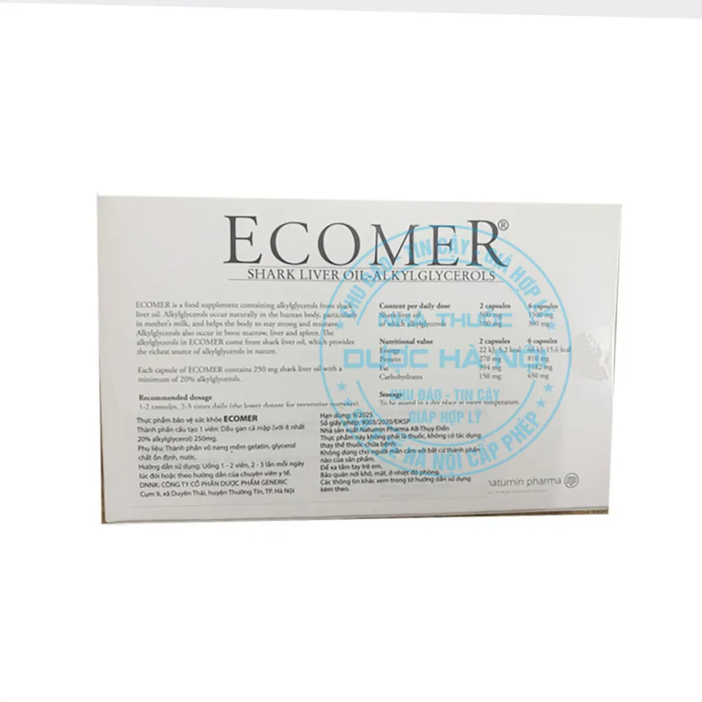 Viên uống Ecomer 250mg