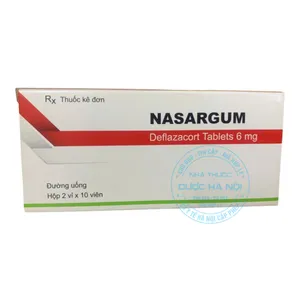 Thuốc Nasargum điều trị các bệnh viêm, tự miễn và loạn dưỡng cơ ( hộp 2 vỉ x 10 viên )