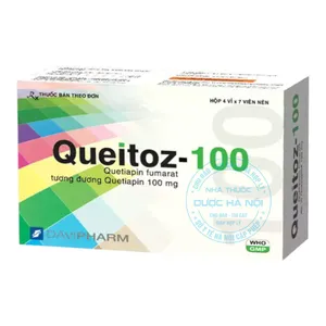 Thuốc Queitoz-100 điều trị tâm thần phân liệt và rối loạn lưỡng cực (hộp 28 viên )