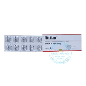 Thuốc Sibelium điều trị rối loạn đau đầu và chóng mặt hiệu quả(1 Hộp x5 Vỉ/ 100 viên)